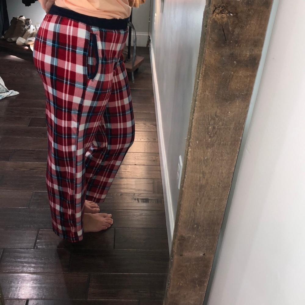 Nautica small red plaid flannel pajama bottoms - Picture 3 of 5